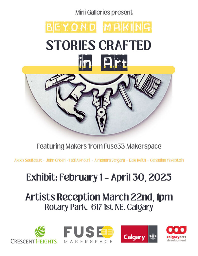 A poster for Beyond Making: Stories Crafted in Art.